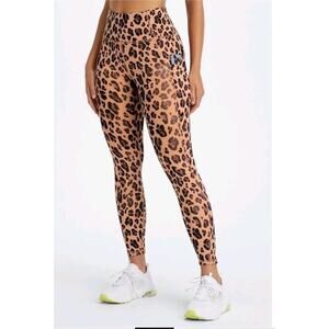 Fabletics Leopard Print Oasis Pureluxe High-Waisted 7/8 Fitness Leggings Size S